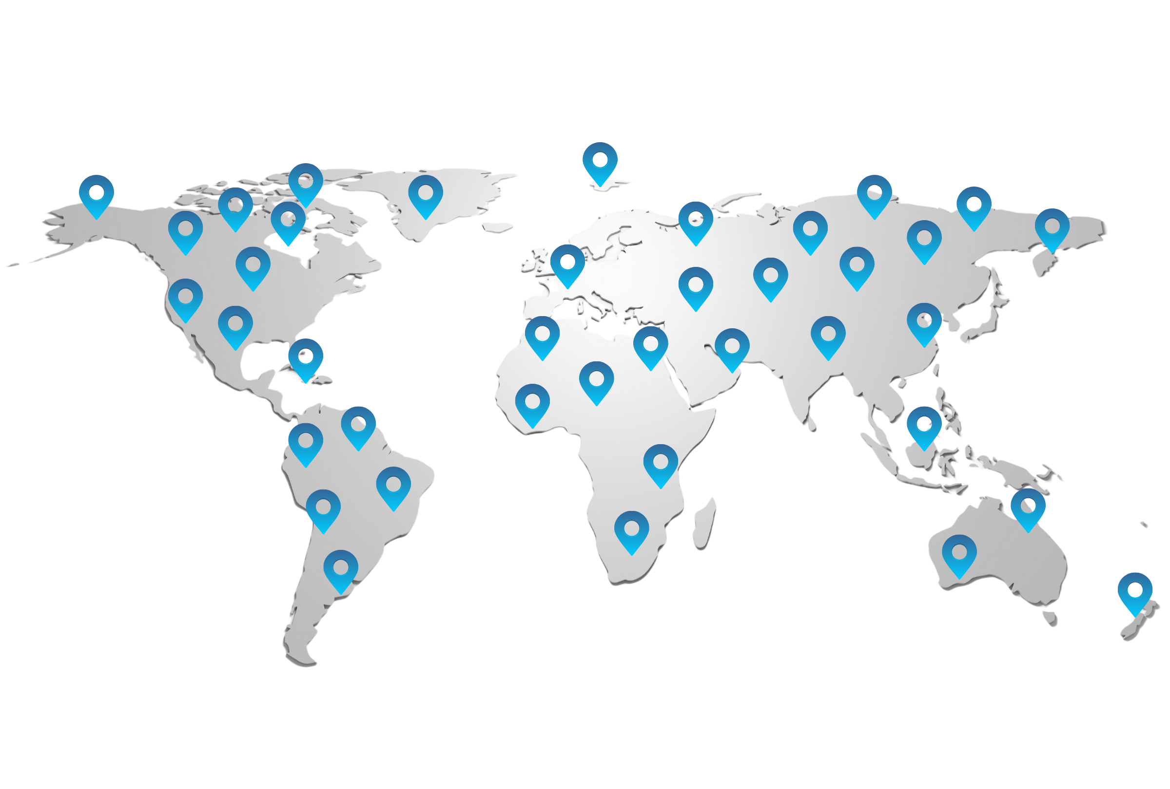 Supported Countries Map